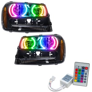 Chevrolet Trail Blazer Headlight Assemblies - ORACLE Lighting - SMD ColorSHIFT w/ Simple Controller - `02-`09